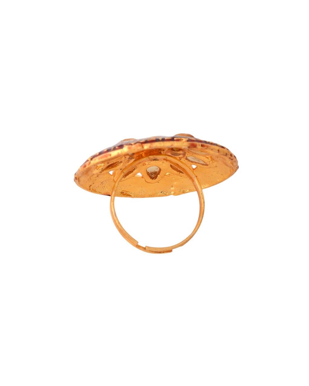 Jewels Nest Traditional Kundan Gold-Polished Rings | Grocsy