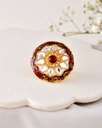 Jewels Nest Traditional Kundan Gold-Polished Rings | Grocsy
