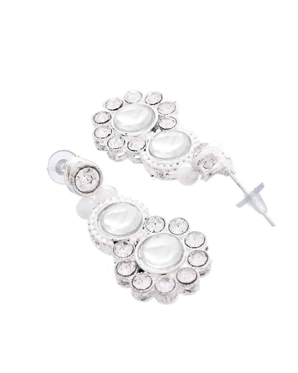 Jewels Nest Oxidized Silver Mirror Choker Necklace Set with Earrings – Boho Tribal Jewellery | Grocsy