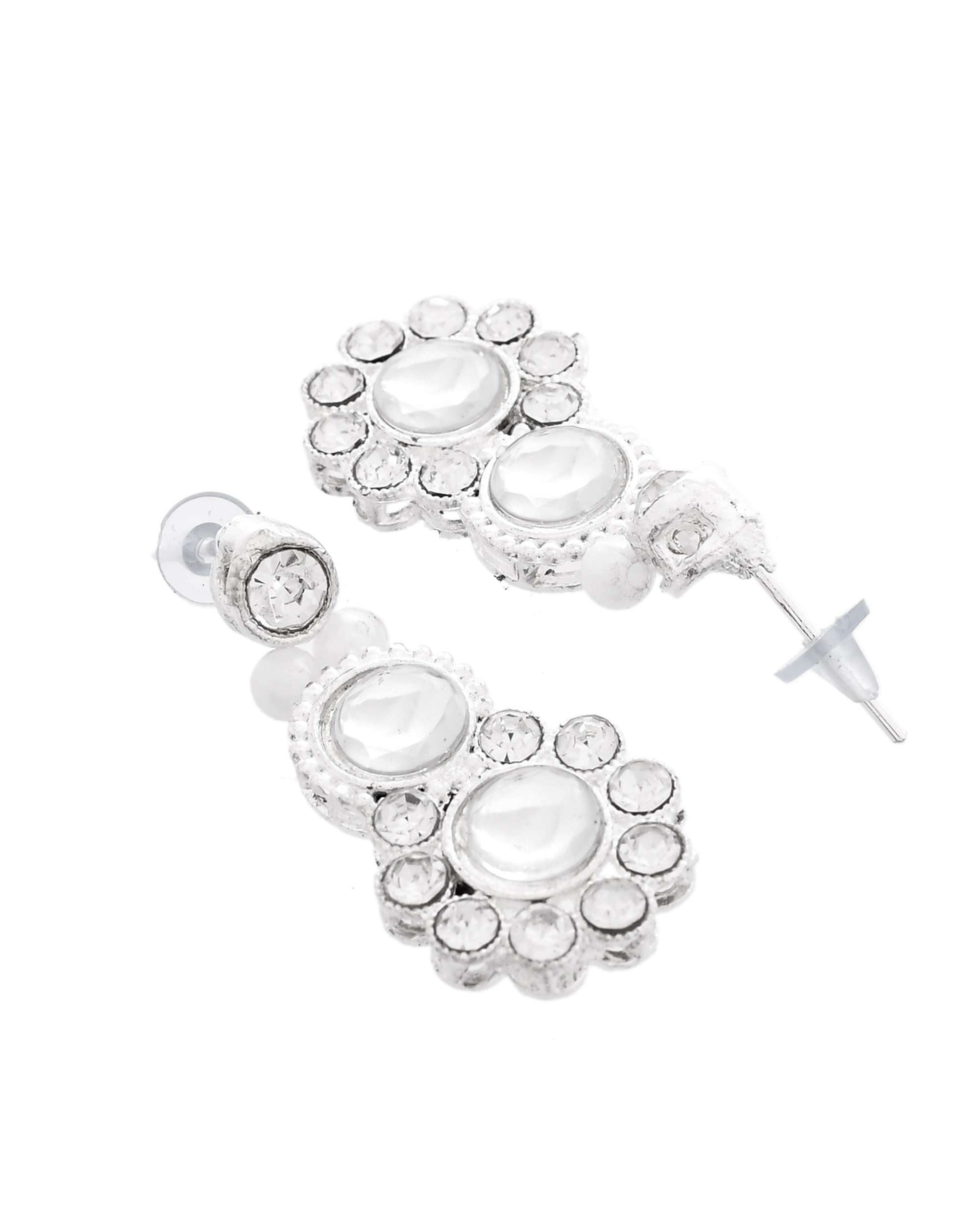 Jewels Nest Oxidized Silver Mirror Choker Necklace Set with Earrings – Boho Tribal Jewellery | Grocsy