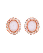 Jewels Nest Rose Gold-Plated Pearl & American Diamond-Studded Jewellery Set | Grocsy