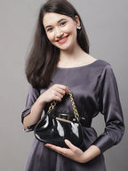 Jainish Women's stylish Co-ords with belt - JCharcoal | Grocsy