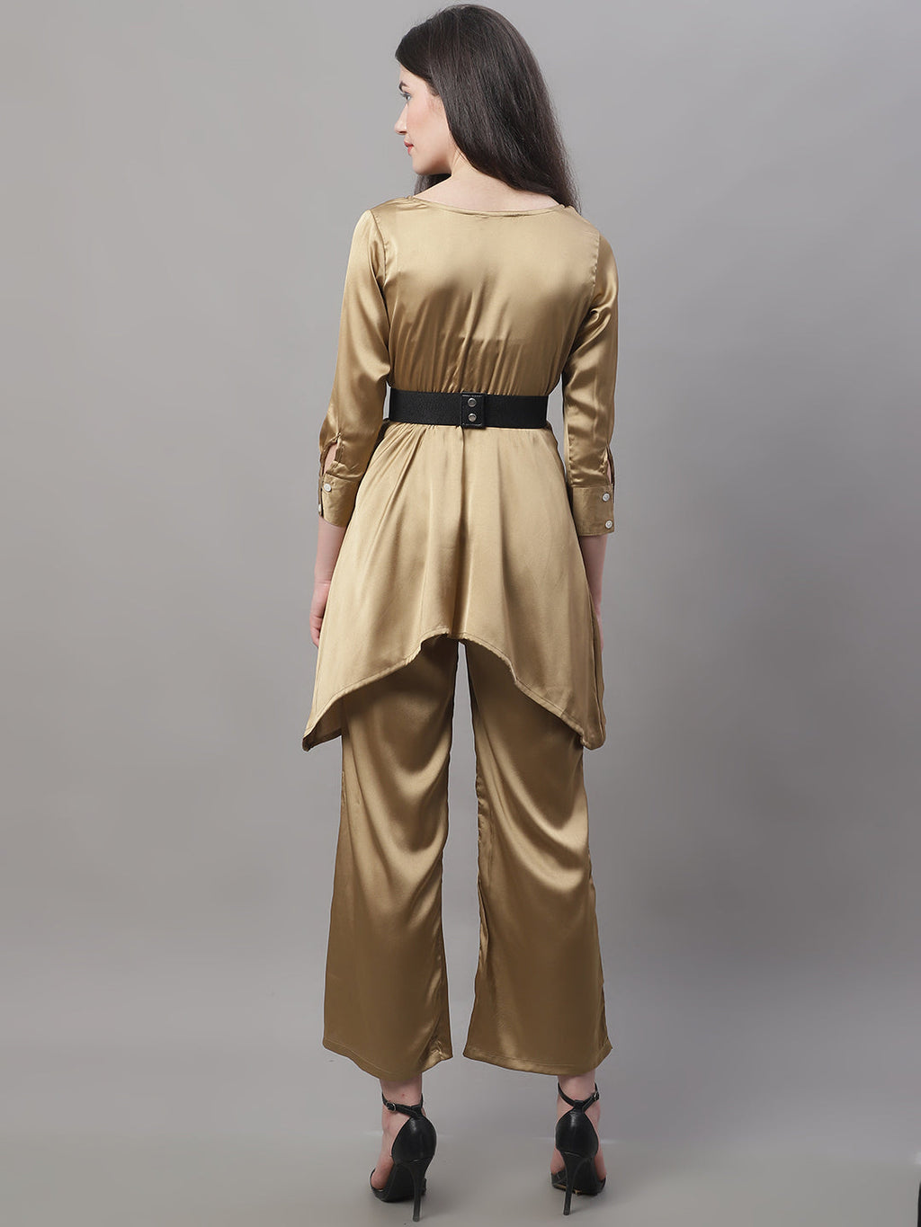 Jainish Women's stylish Co-ords with belt - JGolden | Grocsy