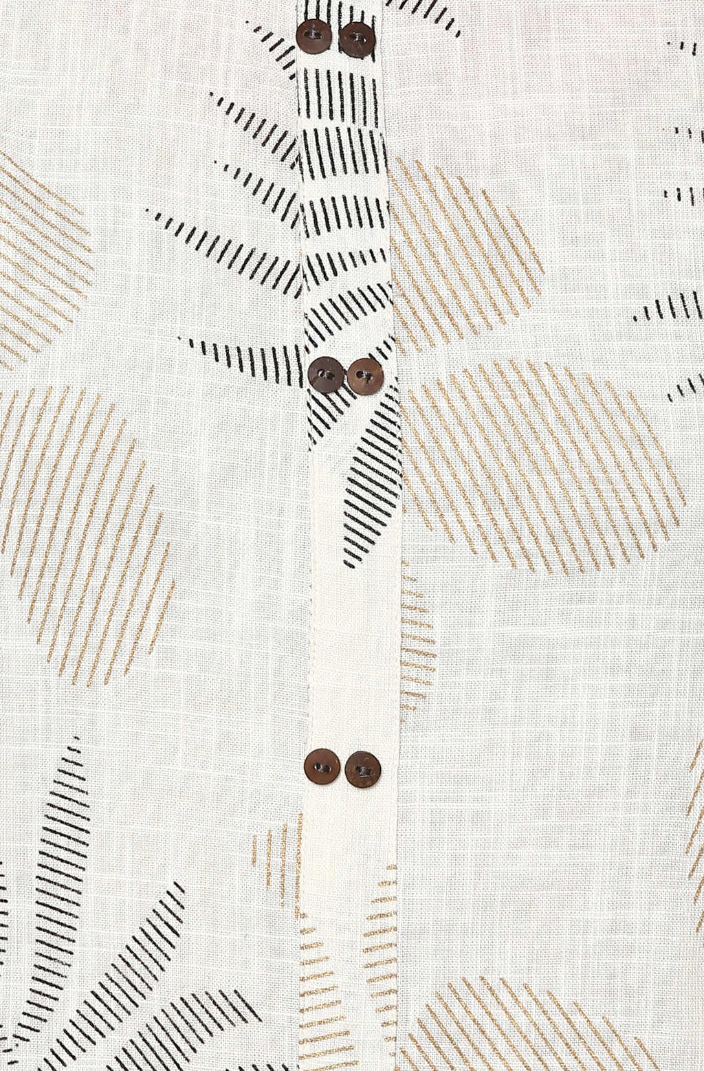 Janasya Off White Cotton Foil Print Straight kurta | Grocsy