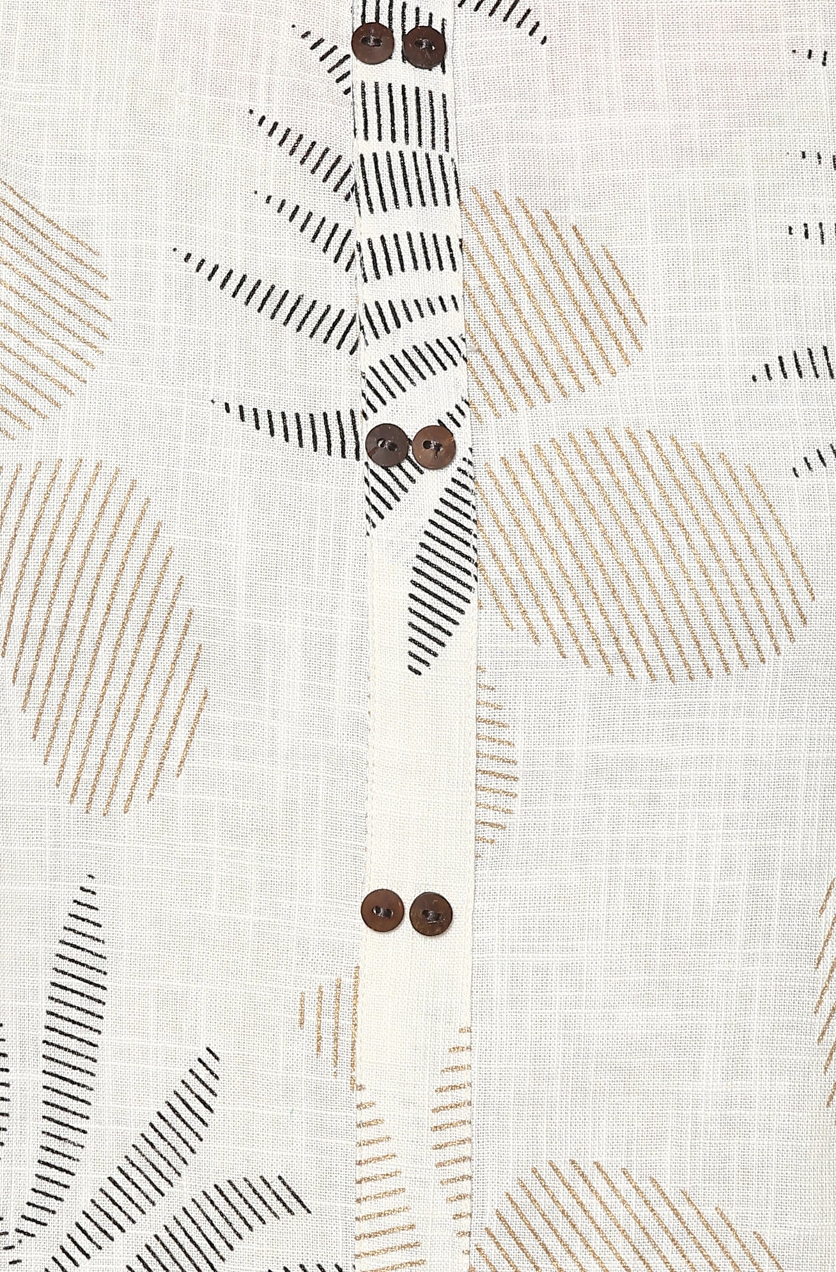 Janasya Off White Cotton Foil Print Straight kurta | Grocsy