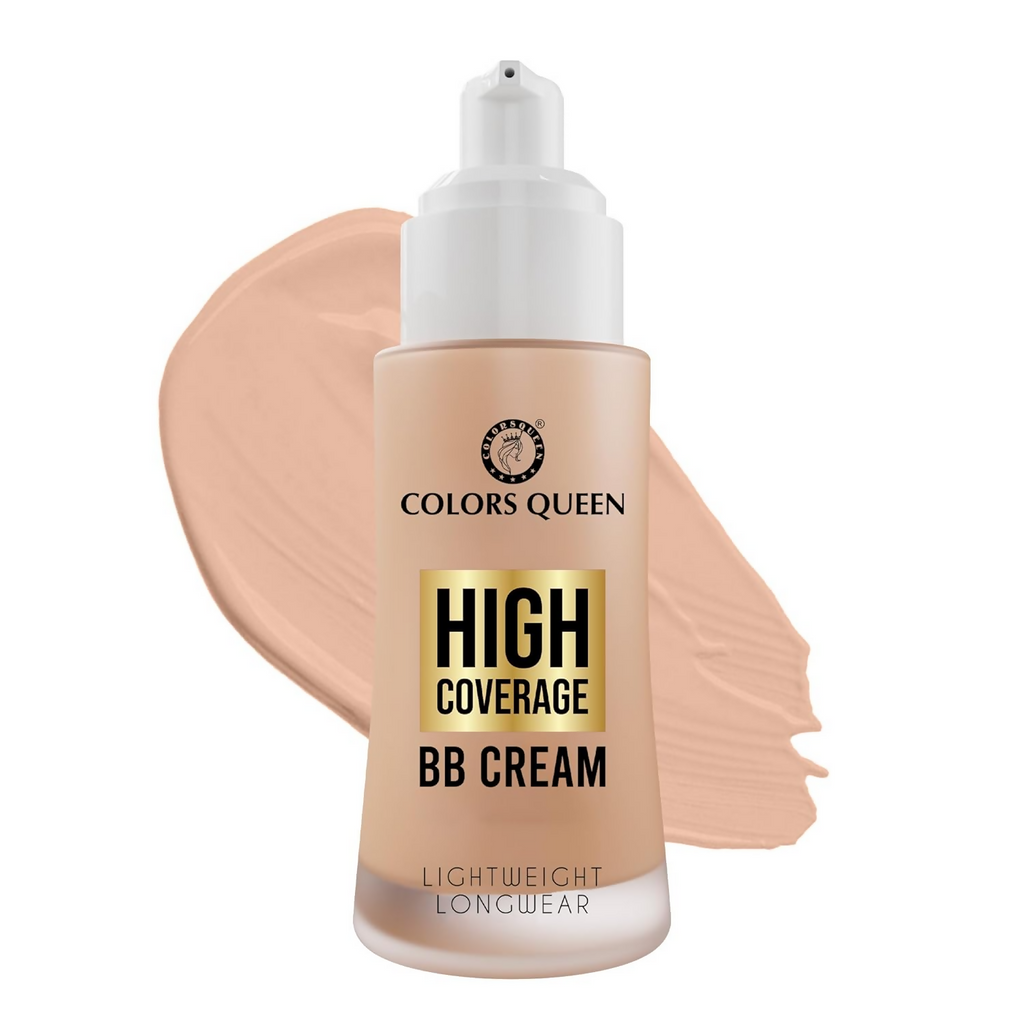 Colors Queen High Coverage BB Cream Foundation - White Ivory | Grocsy