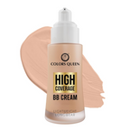 Colors Queen High Coverage BB Cream Foundation - White Ivory | Grocsy