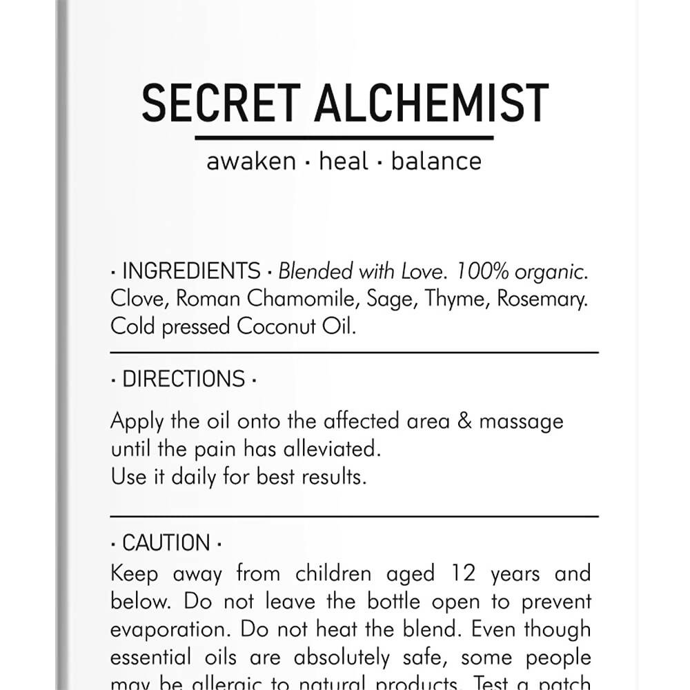 Secret Alchemist Relief Joint Pain Oil | Grocsy