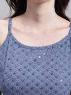 Jainish Women's WoGrey Chikankari Sequen Work Empire Top | Grocsy