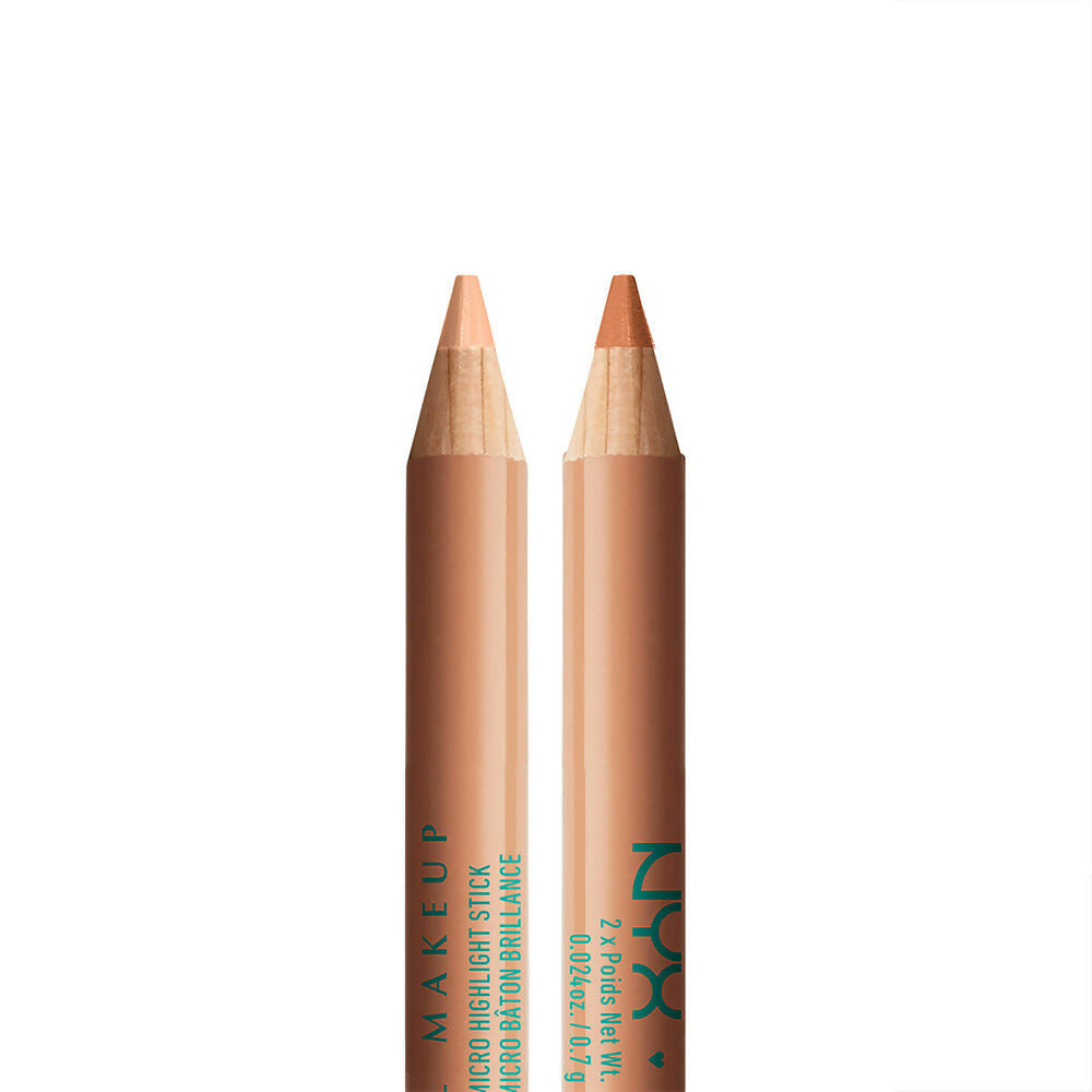 NYX Professional Makeup Wonder Pencil Micro Highlighter Duo Pencil - Medium Peach | Grocsy