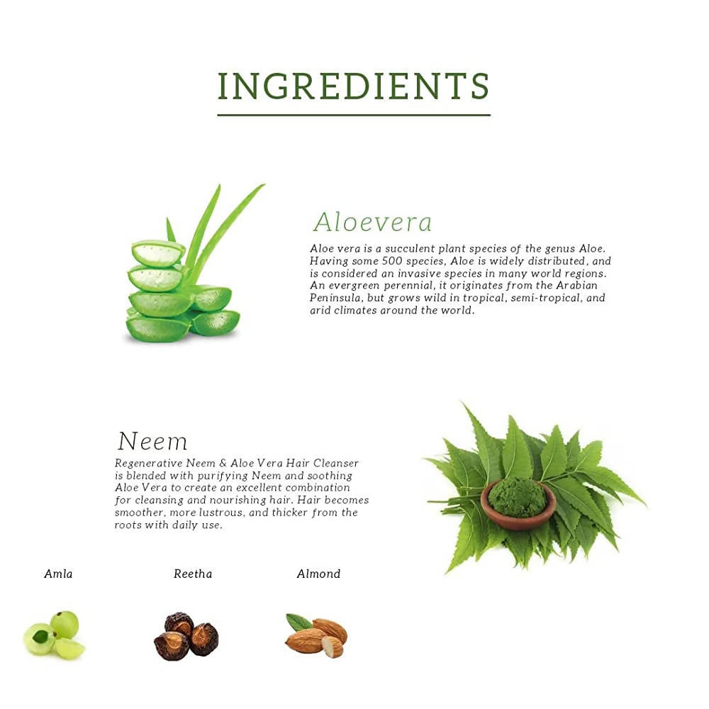 Khadi Natural Neem & Aloe Vera With Almond Oil & Coconut Oil Hair Mask | Grocsy