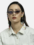 Multicolored Beaded Evil Eye Mask Chain - Ruby Raang | Grocsy