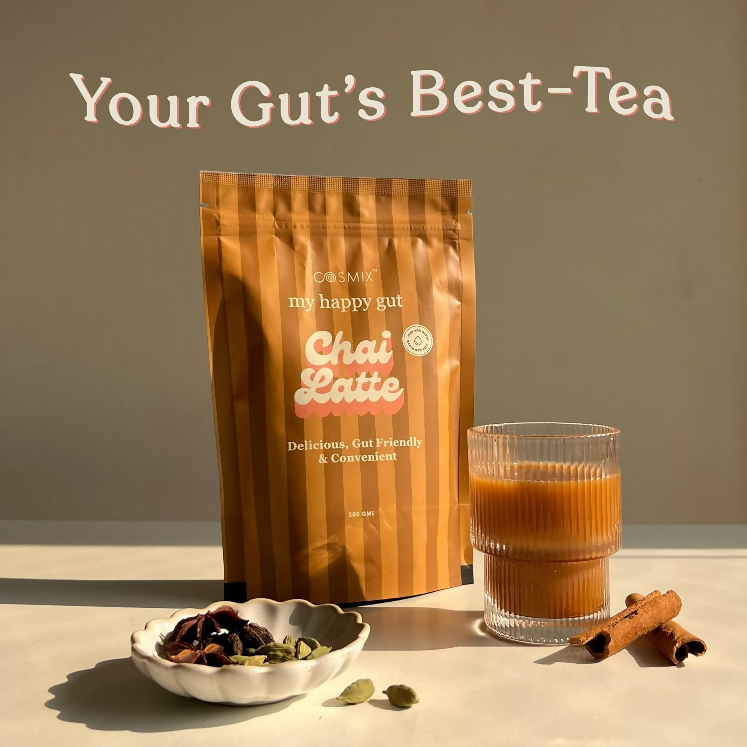 Cosmix My Happy Gut Chai Latte | Grocsy