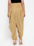Jompers Women Beige Solid Dhoti | Grocsy