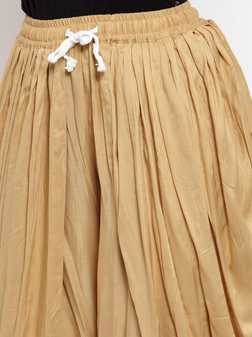 Jompers Women Beige Solid Dhoti | Grocsy