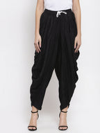 Jompers Women Black Solid Dhoti | Grocsy