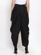 Jompers Women Black Solid Dhoti | Grocsy
