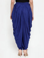 Jompers Women Royal-Blue Solid Dhoti | Grocsy