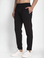 Jainish Men's Black Solid Track Pants ( JOG 014Black ) | Grocsy