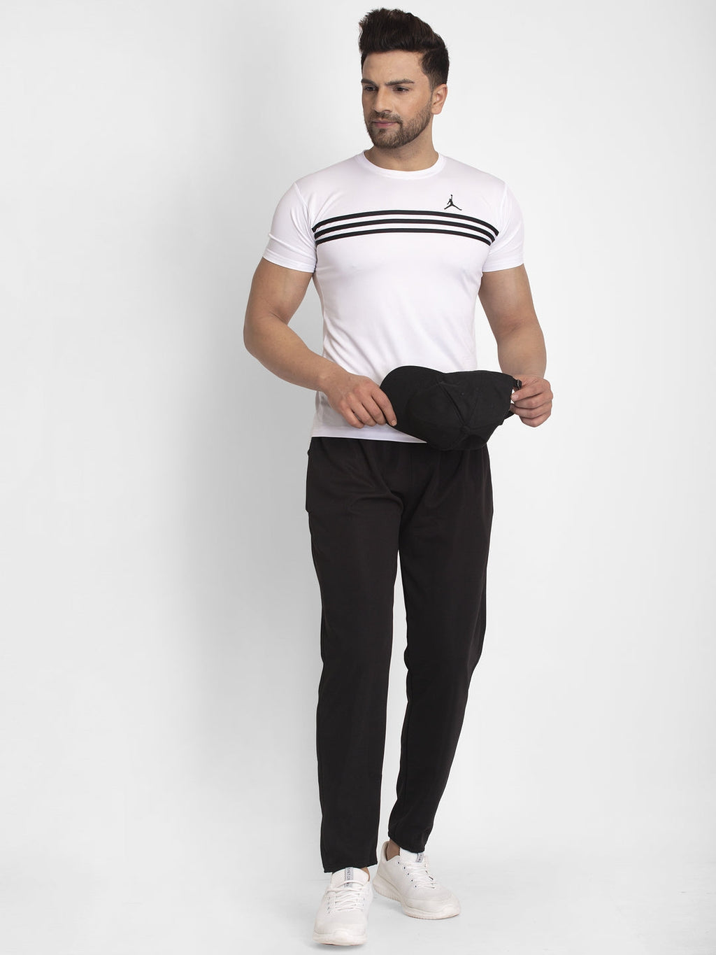 Jainish Men's Black Solid Track Pants ( JOG 014Black ) | Grocsy