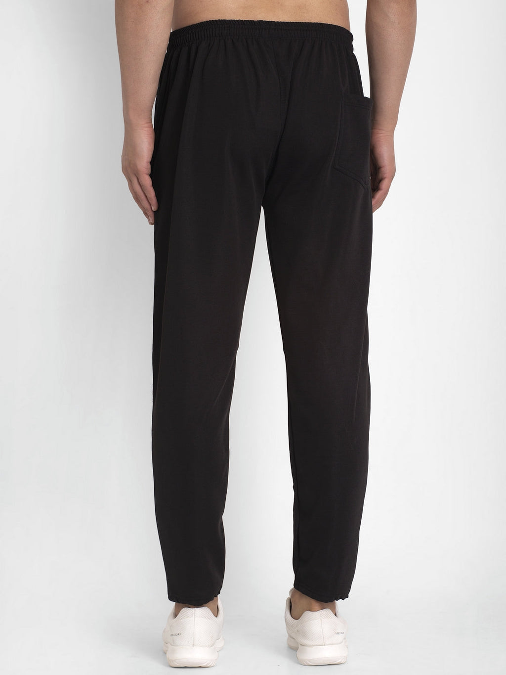 Jainish Men's Black Solid Track Pants ( JOG 014Black ) | Grocsy