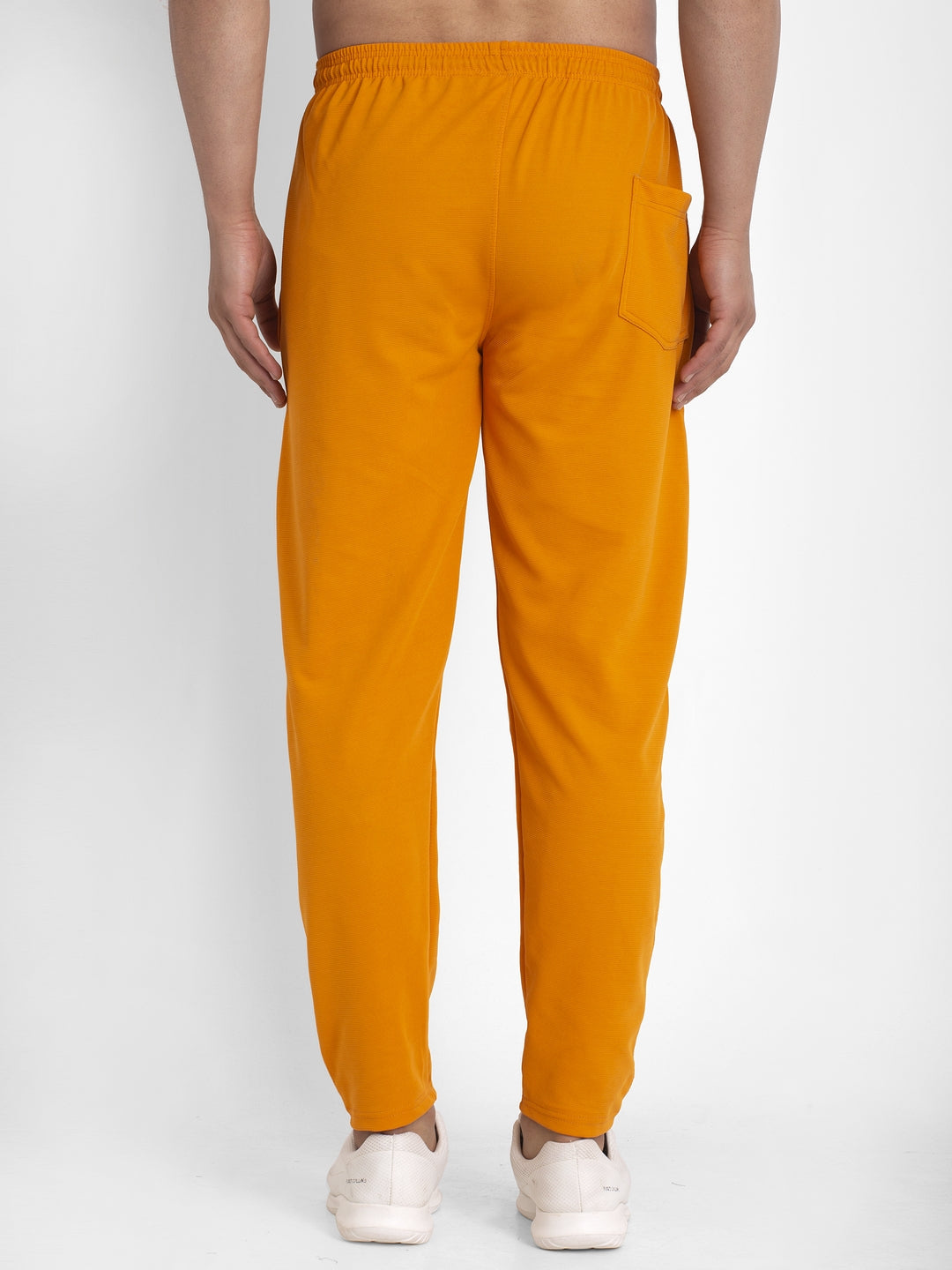 Jainish Men's Mustard Solid Track Pants ( JOG 014Mustard ) | Grocsy