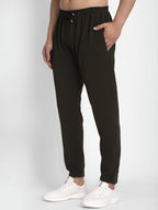 Jainish Men's Olive Solid Track Pants ( JOG 014Olive ) | Grocsy