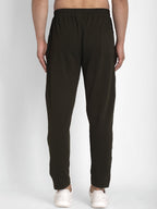 Jainish Men's Olive Solid Track Pants ( JOG 014Olive ) | Grocsy