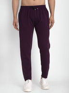 Jainish Men's Purple Solid Track Pants ( JOG 014Purple ) | Grocsy