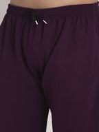 Jainish Men's Purple Solid Track Pants ( JOG 014Purple ) | Grocsy
