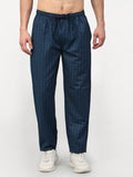 Jainish Men's Blue Cotton Checked Track Pants ( JOG 017Blue ) | Grocsy