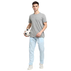 Jainish Men's Blue Cotton Striped Track Pants ( JOG 020Sky ) | Grocsy