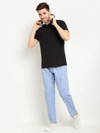 Jainish Men's Blue Linen Cotton Track Pants ( JOG 021Blue ) | Grocsy