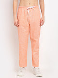 Jainish Men's Orange Linen Cotton Track Pants ( JOG 021Orange ) | Grocsy
