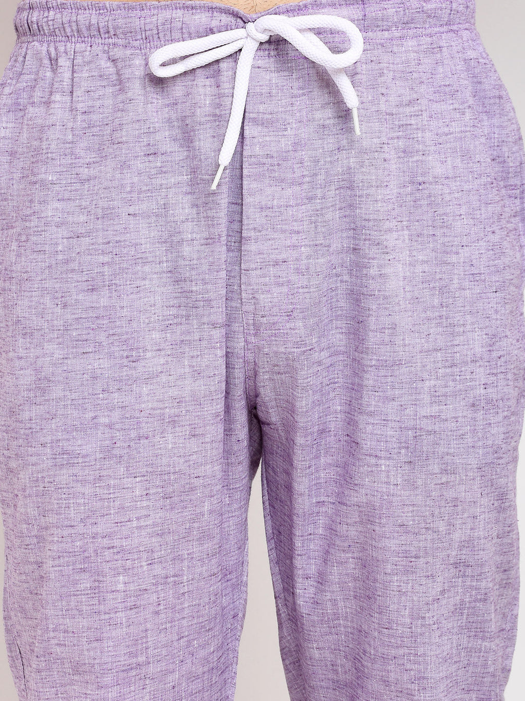 Jainish Men's Purple Linen Cotton Track Pants ( JOG 021Purple ) | Grocsy