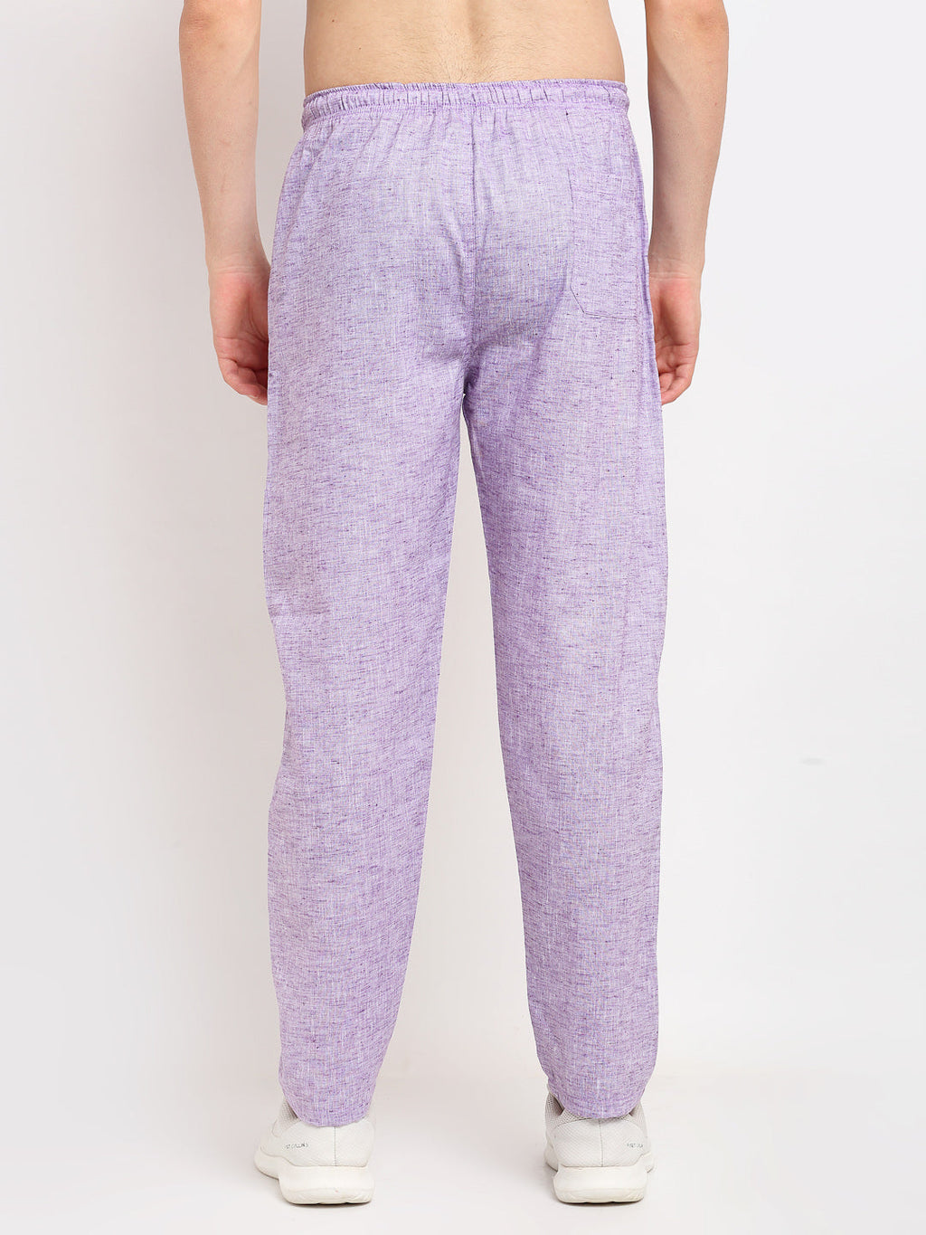 Jainish Men's Purple Linen Cotton Track Pants ( JOG 021Purple ) | Grocsy