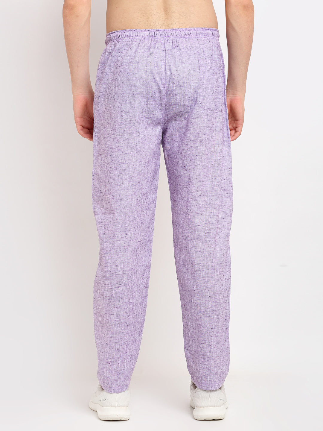 Jainish Men's Purple Linen Cotton Track Pants ( JOG 021Purple ) | Grocsy
