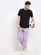 Jainish Men's Purple Linen Cotton Track Pants ( JOG 021Purple ) | Grocsy