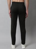 Jainish Men's Olive Solid Streachable Lycra Trackpants | Grocsy