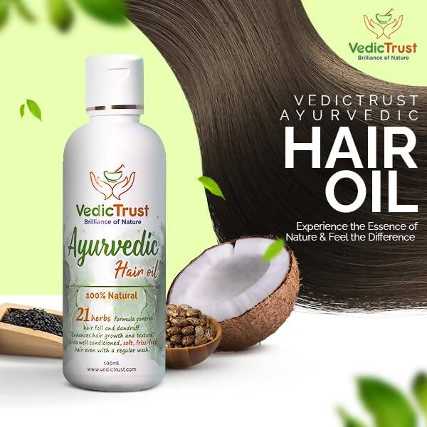 VedicTrust Ayurvedic Hair Oil | Grocsy