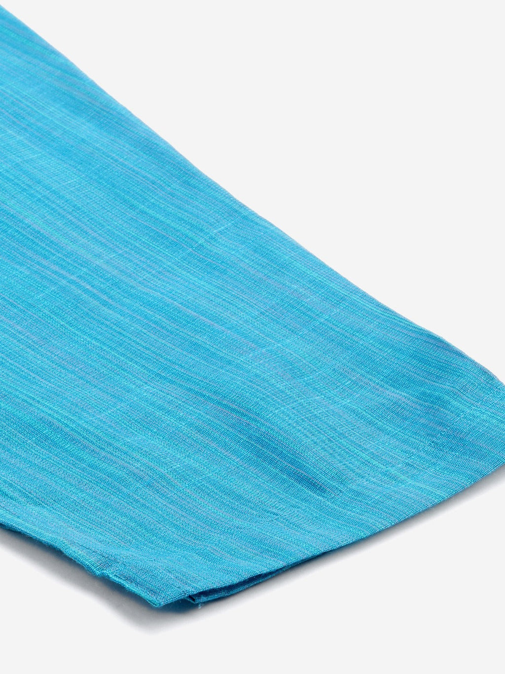 Jompers Women Blue & Green Self-Striped Kurta with Trousers & Printed Art Silk Dupatta | Grocsy