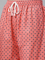 Jompers Women Charcoal Grey & Pink Floral Printed Kurta with Palazzos | Grocsy