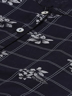 Jompers Women Black & White Floral Printed Kurta with Palazzos | Grocsy