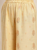 Jompers Women's Gotta Patti Kurta with Palazzos & Dupatta - Orange | Grocsy