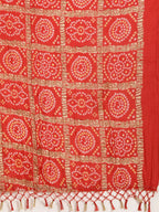Jompers Women's Kurta with Palazzos & print Dupatta - Red | Grocsy