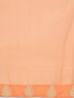 Jompers Women's Ethnic Motifs Peach Printed Georgette Kurta with Palazzos & With Dupatta | Grocsy