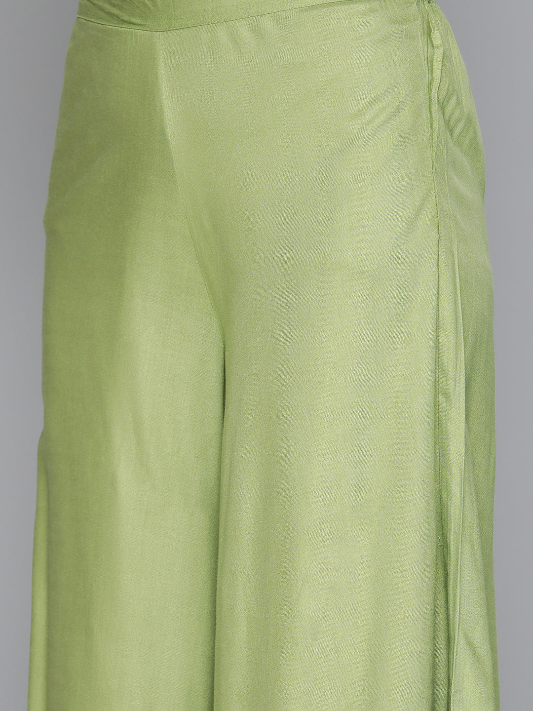 Jompers Women's Green Sequinned Kurta with Palazzos & With Dupatta | Grocsy