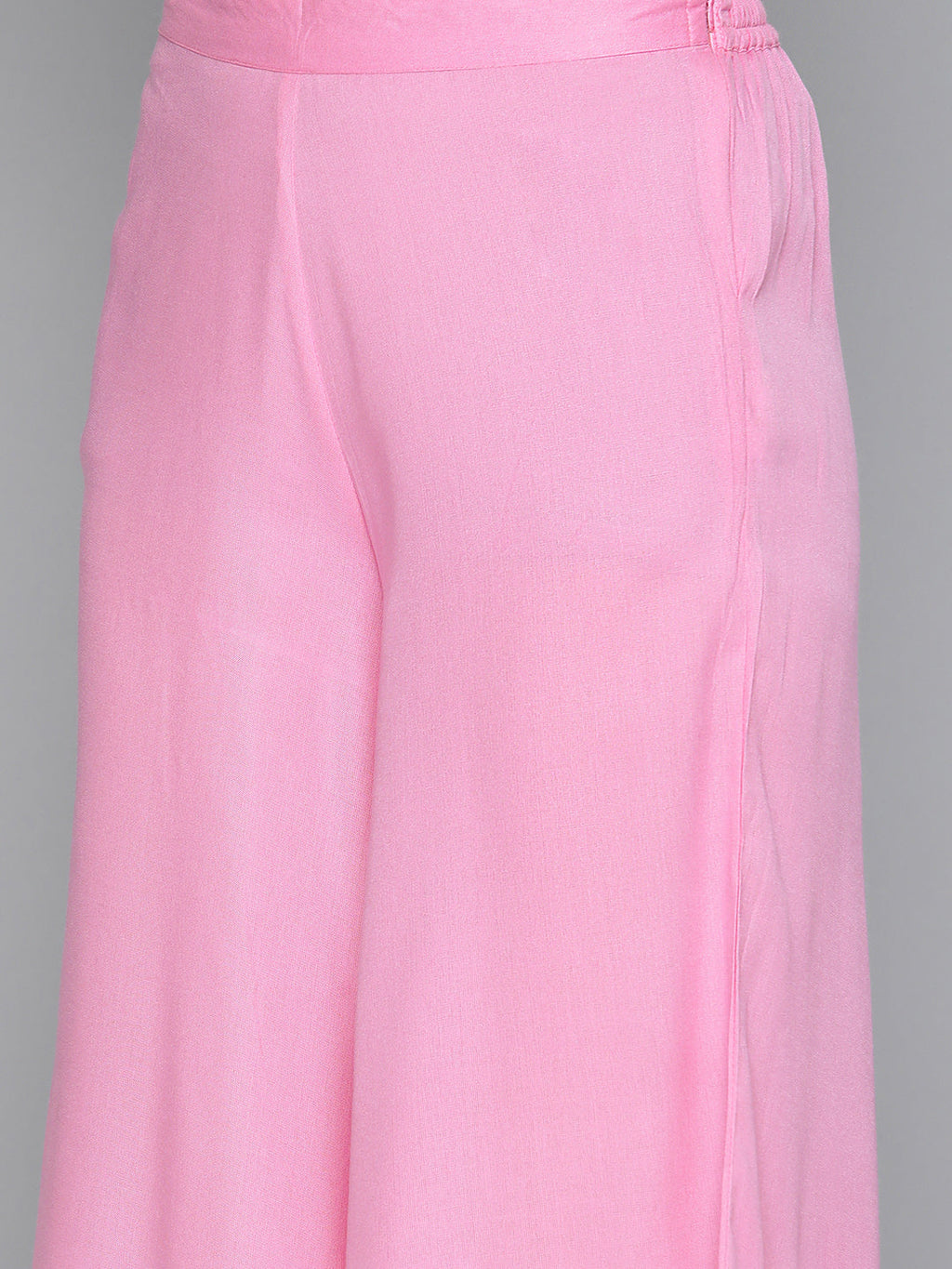 Jompers Women's Pink Sequinned Kurta with Palazzos & With Dupatta | Grocsy