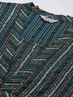 Jompers Women's Teal Sequinned Kurta with Palazzos & With Dupatta | Grocsy