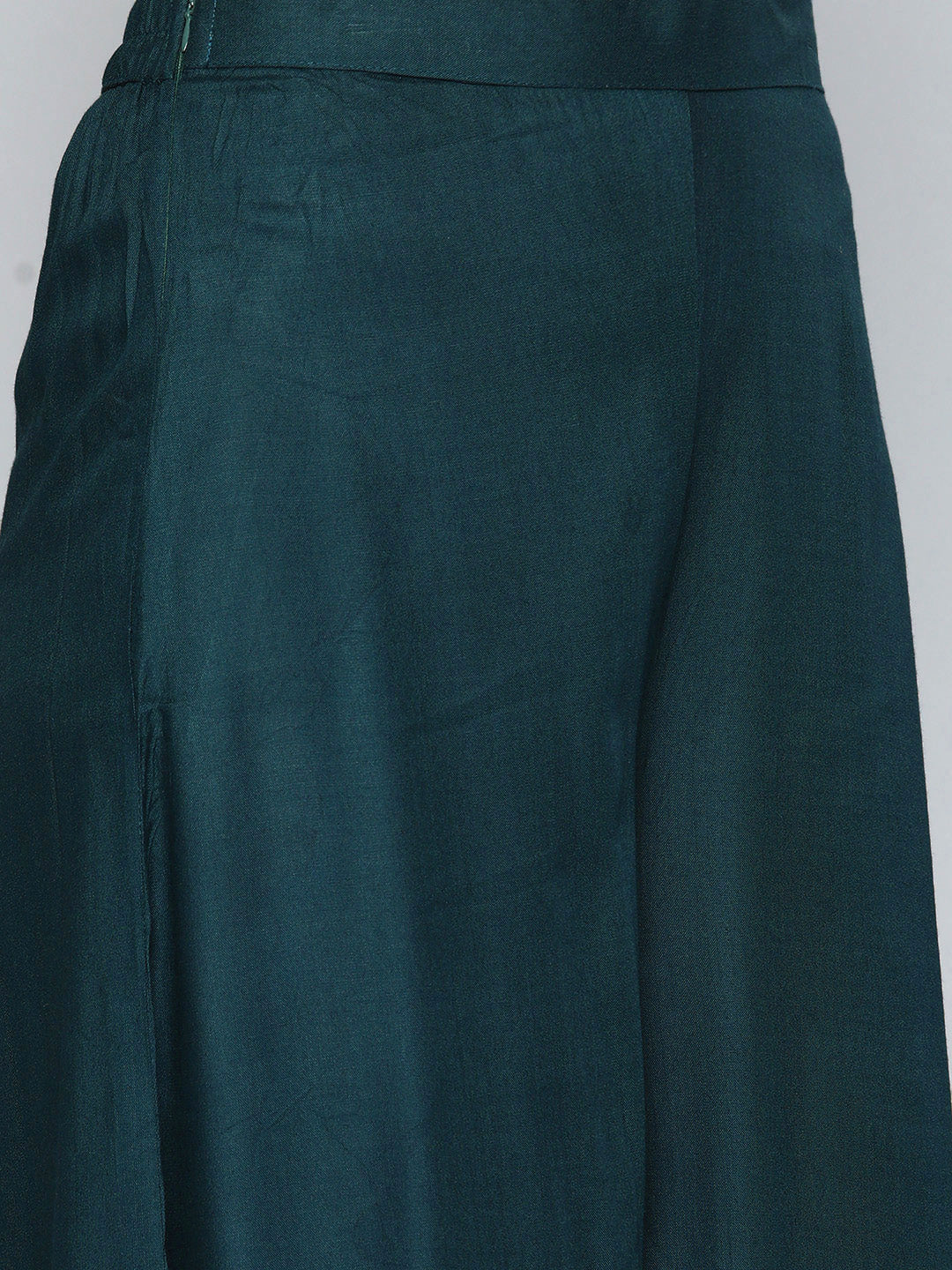 Jompers Women's Teal Sequinned Kurta with Palazzos & With Dupatta | Grocsy